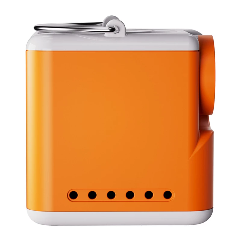 Flextail Nano Pump 5C2 nešiojamas oro siurblys (oranžinis) – įkraunamas per USB-C, 180 L/min, IPX4