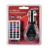 FM siųstuvas CMP05 su nuotolinio valdymo pulteliu, USB lizdu, MicroUSB, SD/TF kortelių lizdu, 87.5-108 MHz, 12V/24V, juodas