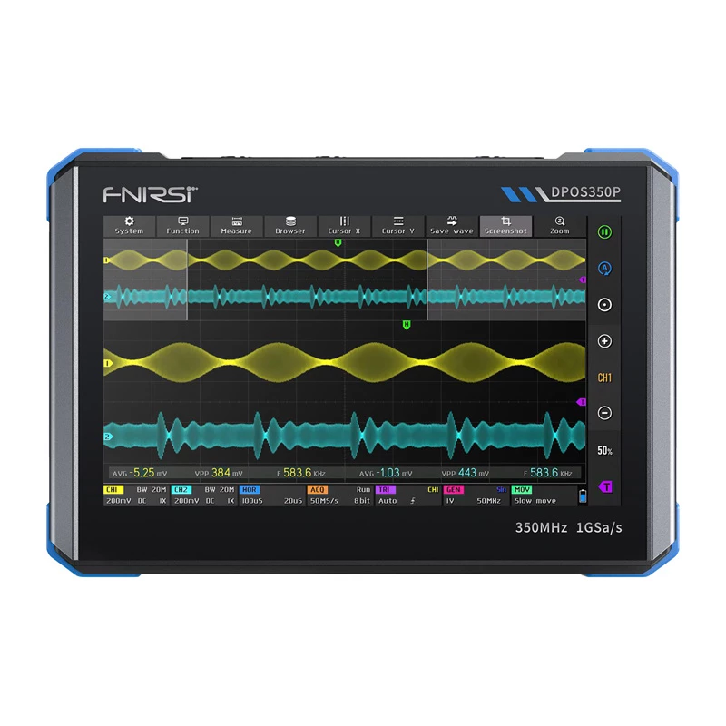FNIRSI DPOS350P 4-in-1 skaitmeninis osciloskopas