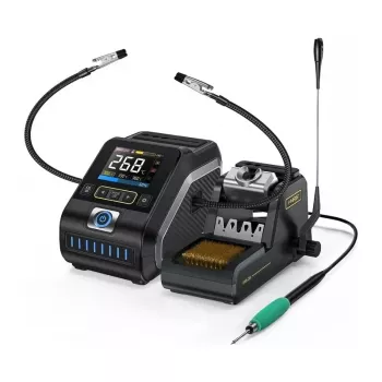 FNIRSI DWS-200 200W litavimo stotelė su spalvotu LCD ir ESD apsauga