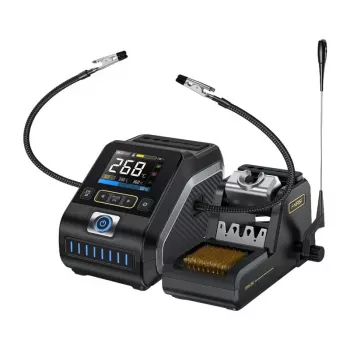 FNIRSI DWS-200F 200W litavimo stotis su OLED ekranu, PID valdymu ir ESD apsauga