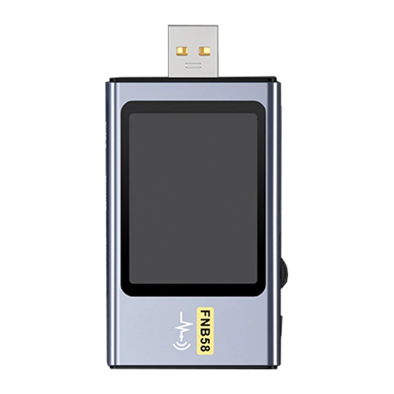 FNIRSI FNB58 BT USB prievado testeris su Bluetooth