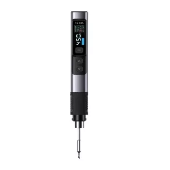 FNIRSI HS-02A 100W USB-C lituoklis su OLED ekranu