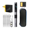 FNIRSI HS-02A F 100W Smart Soldering Iron with USB-C PD3.0, OLED Display, T12 Compatible