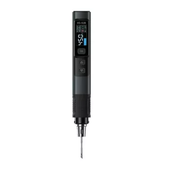 FNIRSI HS-02B Plus Tool Box 100W USB-C PD lituoklis su 0.87 inch OLED ekranu, 80-420°C, įšyla per 6 s, aliuminio korpusas, reguliuojamas miego/išjungimo režimas, atnaujinama programinė įranga