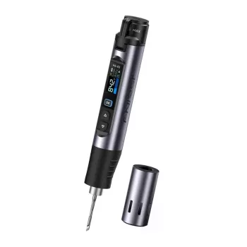 FNIRSI HS-03 Plus USB-C lituoklis 65W su OLED ekranu