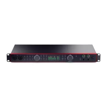 Focusrite Scarlett 18i20 4th Gen USB-C garso sąsaja – 18 įėjimų / 20 išėjimų, 8 išankstiniai stiprintuvai, 192 kHz, 24 bitai, montavimui į stelažą