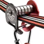 Fofana Ninja Slider Slackline Pulley - lauko zip line vežimėlis vaikams, 110 kg talpa, juoda/geltona