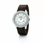Folli Follie Donatella moteriškas kvarcinis laikrodis WF5T003ZTW 30mm rožinio aukso nerūdijantis plienas balta oda