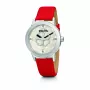 FOLLI FOLLIE Donatella moteriškas laikrodis WF13T040SPWR 32mm rožinio aukso nerūdijantis plienas balta oda
