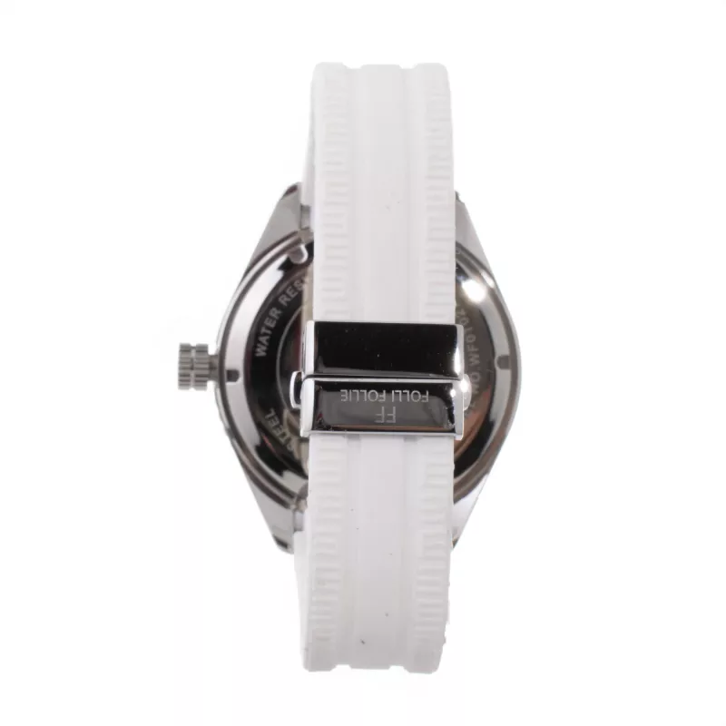 FOLLI FOLLIE Heart4Heart moteriškas kvarcinis laikrodis WF0T027ZDO 45mm balta oda