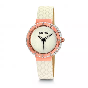 Folli Follie Heart4Heart moteriškas kvarcinis laikrodis WF13B012SPI 35mm rožinis auksas