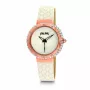 Folli Follie Heart4Heart moteriškas kvarcinis laikrodis WF13B012SPI 35mm rožinis auksas