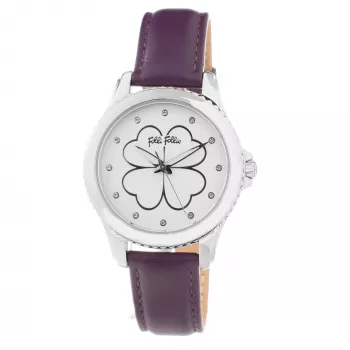 Folli Follie Heart4Heart moteriškas kvarcinis laikrodis WF15T031SSW 34mm nerūdijantis plienas sidabrinis baltas