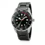 FOLLI FOLLIE Unisex Watch WF18T031BDK 36.5mm Stainless Steel Quartz Analog Black Dial Leather Strap