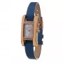 Folli Follie WF13B064SPWA Moteriškas kvarcinis analoginis laikrodis - Baltas odinis dirželis, 34mm rožinio aukso korpusas