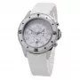 Folli Follie Women's Dynasty Quartz Analog Watch WF8T031ZEW 45mm White Leather