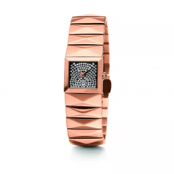 Folli Follie Women's Quartz Analog Watch WF1R009BSG 32mm Rose Gold Stainless Steel White Leather