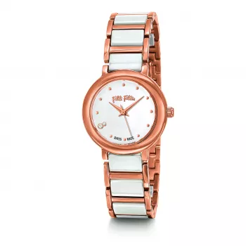 FOLLI FOLLIE Women's Watch WF15R011BSW (28mm) - Donatella Collection Stainless Steel