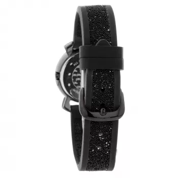 FOLLI FOLLIE Women's Watch WF15T013ZSA Santorini Flower 28mm Rose Gold-Tone Stainless Steel White Leather