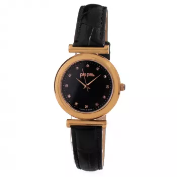 FOLLI FOLLIE Women's Watch WF16R022SSK 28mm Rose Gold-tone Stainless Steel and Ceramic Quartz Analog