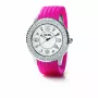 Folli Follie moteriškas laikrodis WF5T045ZTR 38mm rožinio aukso nerūdijantis plienas raudona oda