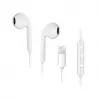Forcell F-Audio HR-ME25 Lightning ausinės su mikrofonu ir nuotolinio valdymo pulteliu, baltos