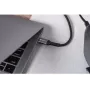 Forcell F-Energy Cafule USB-C į USB-C laidas 2 m 240 W PD 5A QC 4.0 pintas juodas