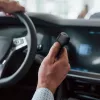 Forcell F-Energy Carbon automobilinis įkroviklis USB-C QC3.0 PD 20W su USB-C į Lightning laidu CC50-1C juodas
