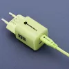 Forcell F-Energy GaN III VT-41 33 W GaN sieninis įkroviklis, 1x USB-C PD 3.0/PPS ir 1x USB-A QC 4.0, žalias
