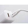 Forcell VT-41 GaN III 33W sieninis įkroviklis su 1x USB-C PD 3.0 ir 1x USB-A QC 4.0 (baltas)