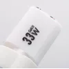Forcell VT-41 GaN III 33W sieninis įkroviklis su 1x USB-C PD 3.0 ir 1x USB-A QC 4.0 (baltas)
