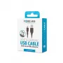 Forever MicroUSB 1A laidas juodas
