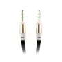 FOREVER Universalus AUX kabelis 3,5 mm kištukas-kištukas, 1 m, juodas
