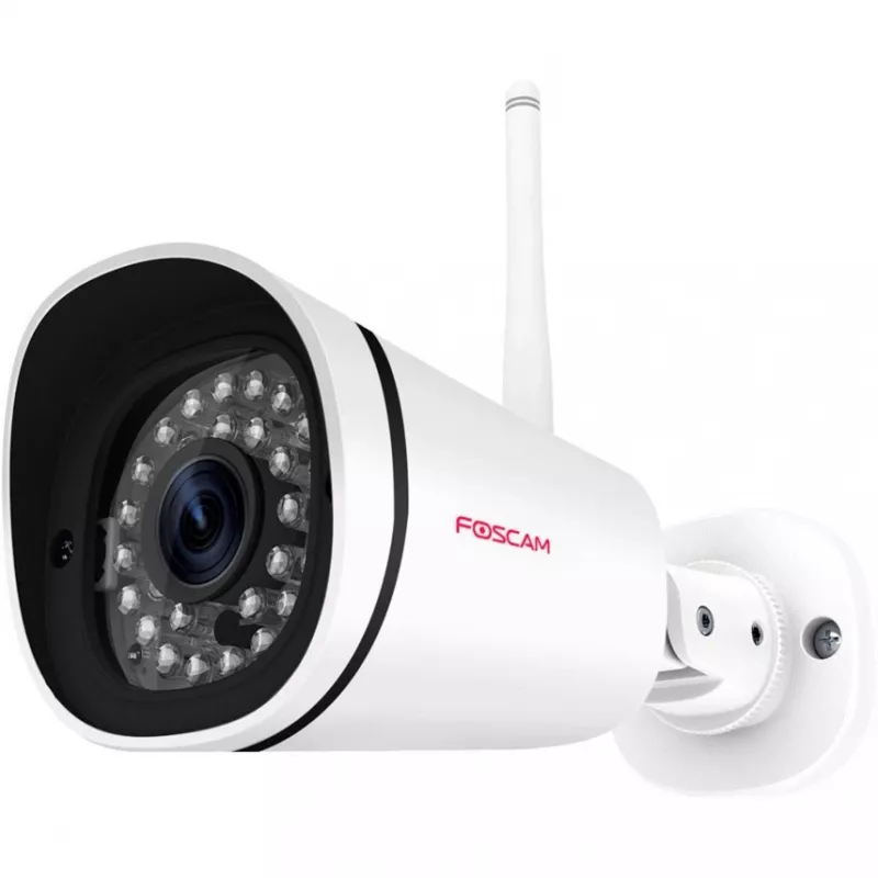 FOSCAM FN7108W-B4-1T 8 kanalų belaidė NVR apsaugos sistema su 4x FI9910W 1080P kulkos formos kameromis, 1TB HDD, balta