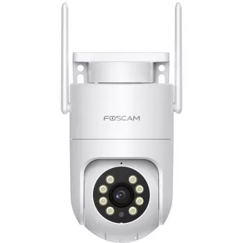 Foscam PD8 belaidė stebėjimo kamera balta 8MP (3840x2160), WiFi 6 Dual Band, milimetrinių bangų radaras, 360° automatinis sekimas, Pan & Tilt