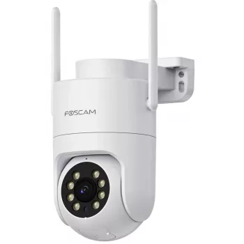 Foscam PD8 belaidė stebėjimo kamera balta 8MP (3840x2160), WiFi 6 Dual Band, milimetrinių bangų radaras, 360° automatinis sekimas, Pan & Tilt