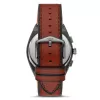 Fossil FS5799 Vyriškas minimalistinis kvarcinis laikrodis 44mm juoda oda