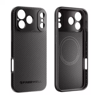 Freewell Sherpa Series iPhone 17 Pro Max dėklas su 17 mm srieginiu laikikliu