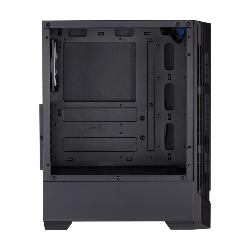 FSP CMT260 ATX vidutinio bokšto žaidimų korpusas - grūdintas stiklas, juodas