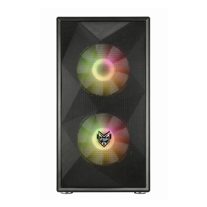 FSP CST130A Micro-ATX žaidimų korpusas - juodas