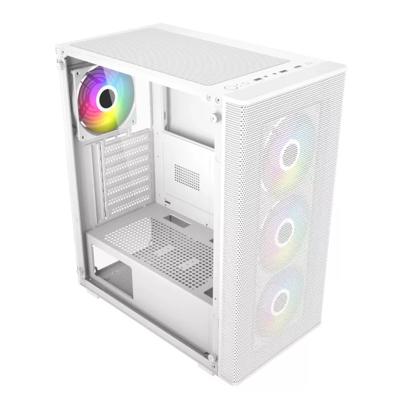 FSP M220 ATX vidutinio bokšto žaidimų korpusas - baltas