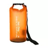 FunWater 10L vandeniui atsparus sausas krepšys – ritininis PVC laikymo maišas su peties diržu, skirtas baidarėms, valtims, stovyklavimui ir kelionėms
