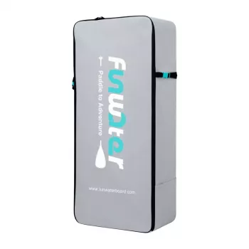 FunWater SUP kuprinė (pilka) – 120L, tvirtas oksfordinis audinys, paminkštinti diržai