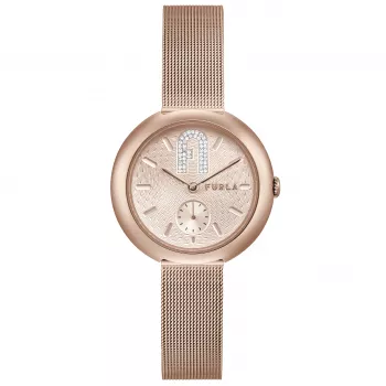 FURLA Arco Chain Moteriškas Kvarcinis Laikrodis WW00013007L3 36mm Sidabrinis Nerūdijantis Plienas