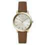 FURLA Giada moteriškas kvarcinis laikrodis WW00003002L2 38mm sidabrinis ciferblatas mėlynas odinis dirželis