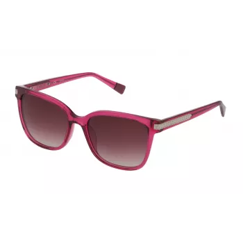 Furla SFU336 Moteriški akiniai nuo saulės - Havana acetato rėmelis su gradientiniais rudais lęšiais - 55/18/135 mm