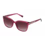 Furla SFU336 Moteriški akiniai nuo saulės - Havana acetato rėmelis su gradientiniais rudais lęšiais - 55/18/135 mm