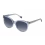 FURLA SFU337-5497DY Moteriški akiniai nuo saulės, rudi Havana acetato rėmeliai, rudi gradientiniai lęšiai, 54 mm