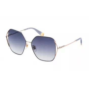 FURLA SFU601-580492 Moteriški akiniai nuo saulės Havana Brown acetatas 58mm